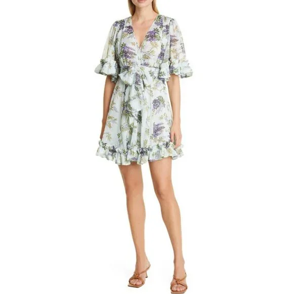 bytimo chiffon dress Bytimo Chiffon Maxi Dress In Light Hortensia